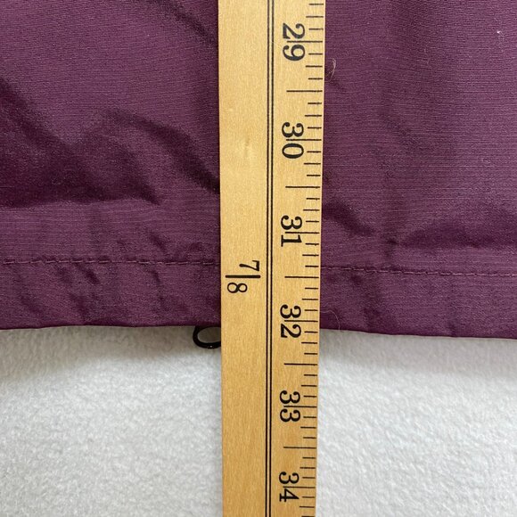 Vintage Columbia Rain Jacket Mens XL Maroon Long Hooded Double Zipper 90s - Picture 12 of 13